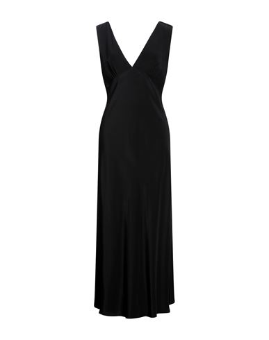 Matteau Woman Long Dress Black Size 5 Silk