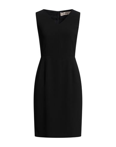 Blanca Vita Woman Midi Dress Black Size 12 Polyester, Elastane