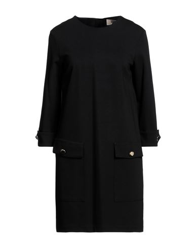 Blanca Vita Woman Mini Dress Black Size 6 Viscose, Polyamide, Elastane