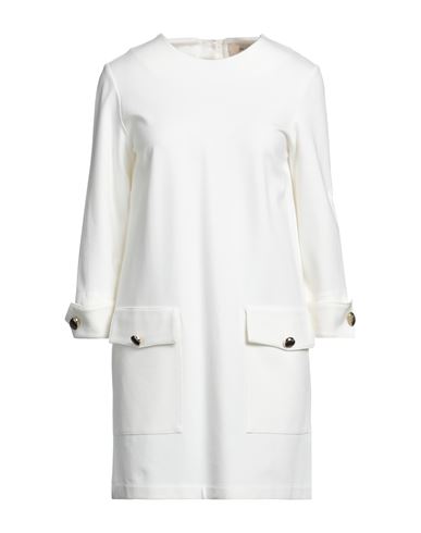 Blanca Vita Woman Mini Dress White Size 4 Viscose, Polyamide, Elastane
