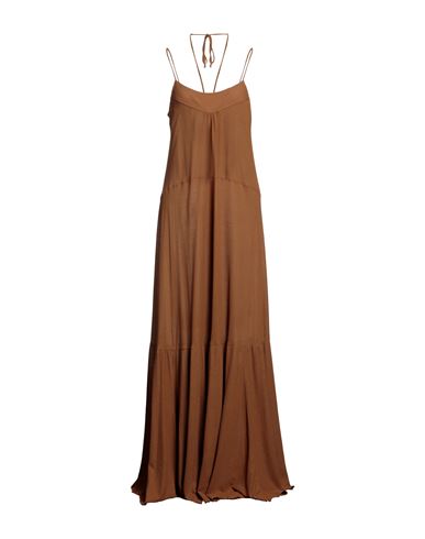Dorothee Schumacher Woman Long Dress Brown Size 1 Cotton