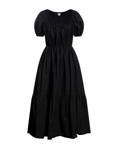 Matteau Woman Long Dress Black Size 4 Organic Cotton