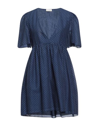 American Vintage Woman Short Dress Navy Blue Size L Cotton