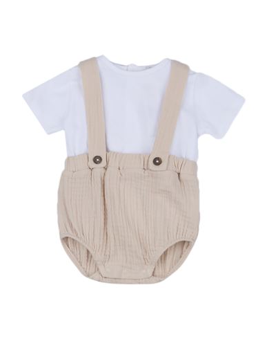Nanán Newborn Boy Baby Jumpsuits & Overalls White Size 3 Cotton