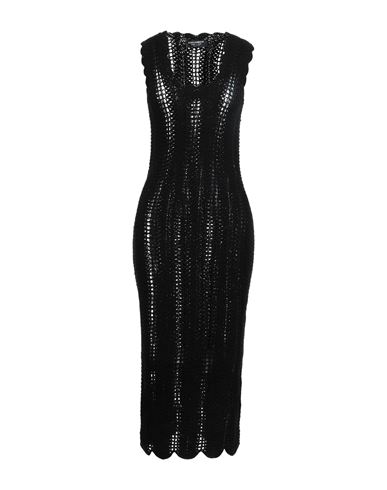 Dolce & Gabbana Woman Midi Dress Black Size 10 Cashmere