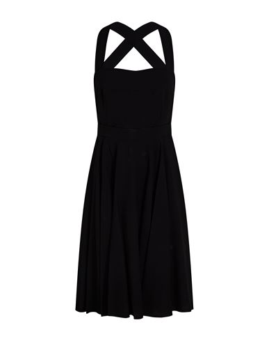Dolce & Gabbana Woman Midi Dress Black Size 12 Viscose, Silk, Elastane