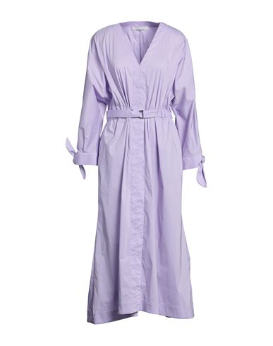 Liviana Conti Woman Midi Dress Lilac Size 8 Cotton, Polyamide, Elastane In Purple