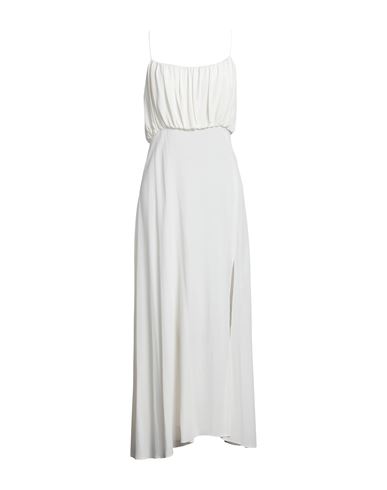 Liviana Conti Woman Maxi Dress White Size 6 Acetate, Silk