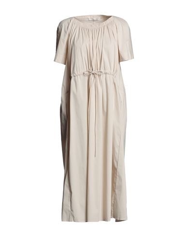 Liviana Conti Woman Midi Dress Beige Size 6 Cotton, Polyamide, Elastane