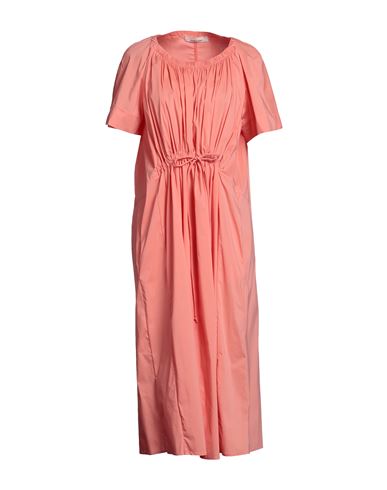 Liviana Conti Woman Midi Dress Salmon Pink Size 2 Cotton, Polyamide, Elastane