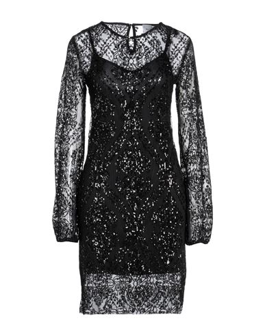Gaelle Paris Gaëlle Paris Woman Mini Dress Black Size 6 Polyester