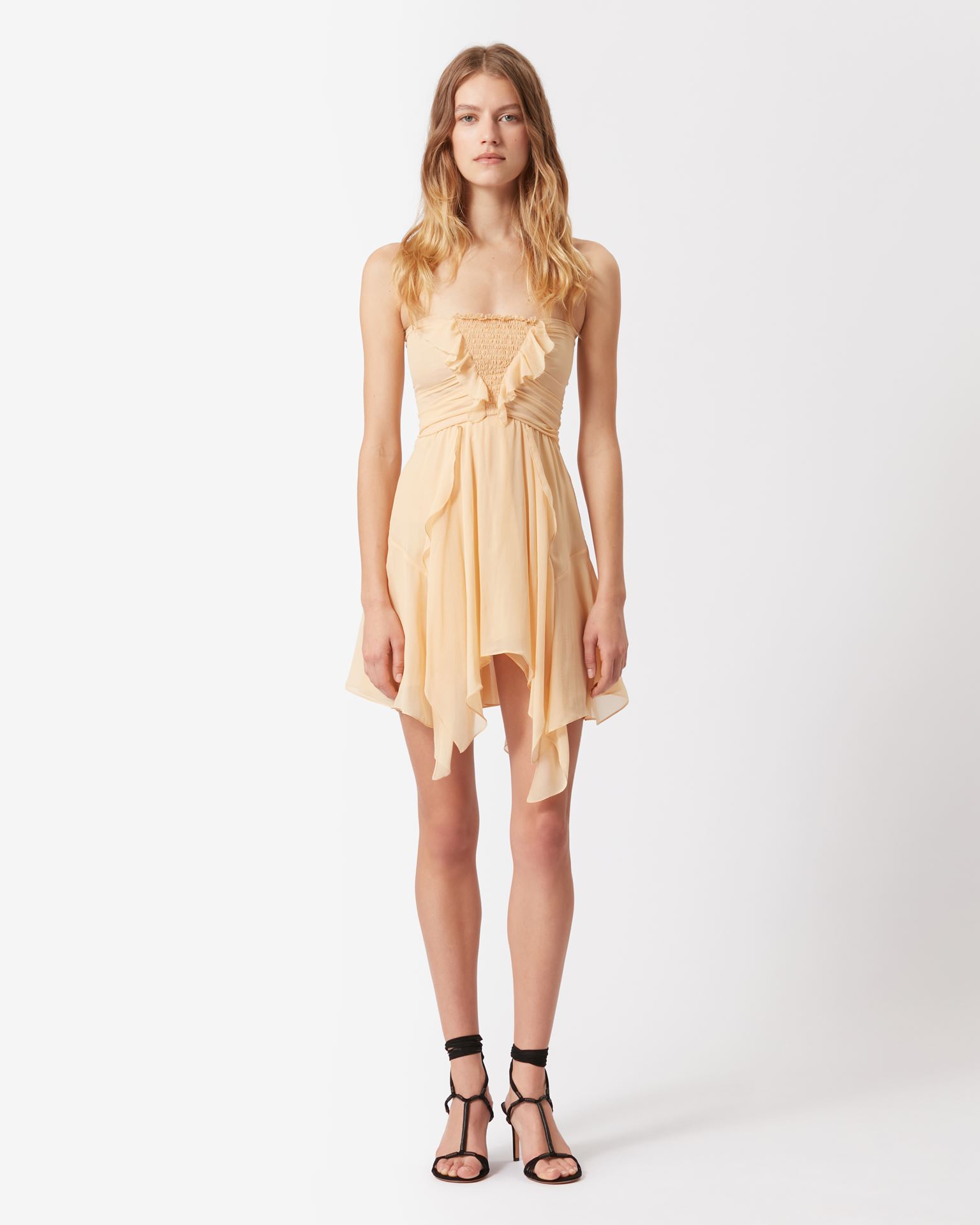 Isabel Marant, Tiffen Silk Dress - Women - Yellow