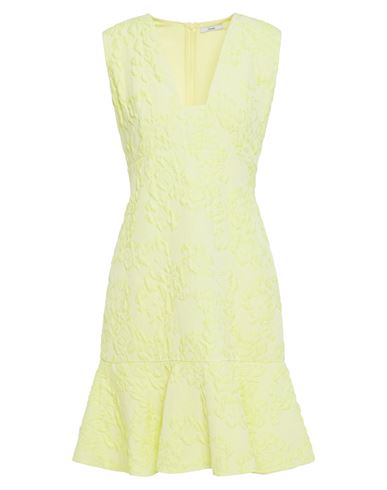 Erdem Woman Midi Dress Yellow Size 10 Cotton, Polyester Resin, Polyamide