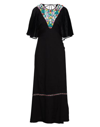 Antik Batik Woman Long Dress Black Size 4 Cotton