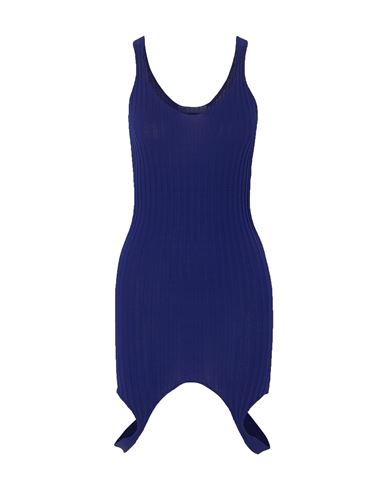Ioannes Woman Mini Dress Blue Size 4 Rayon, Polyamide