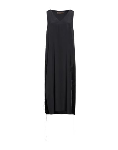Simona Corsellini Woman Midi Dress Black Size 6 Acetate, Silk