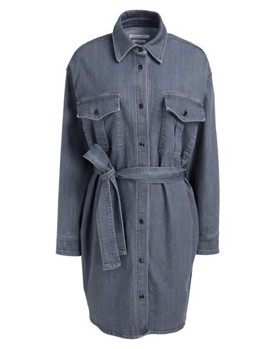 Rag & Bone Woman Mini Dress Steel Grey Size L Cotton, Elastane
