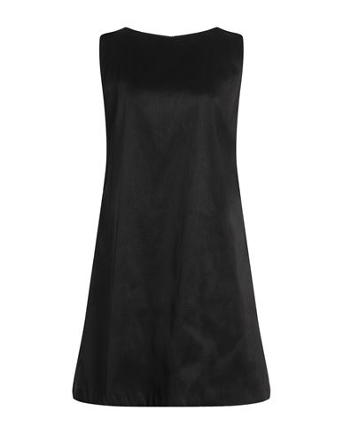 Rossopuro Woman Mini Dress Black Size Xl Polyester, Nylon, Elastane