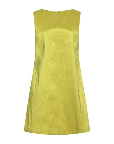 Rossopuro Woman Mini Dress Acid Green Size Xl Polyester, Nylon, Elastane