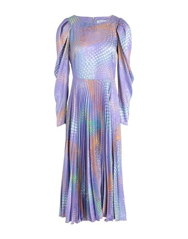 Closet Woman Midi Dress Lilac Size 12 Polyester, Elastane In Purple