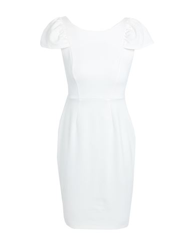 Closet Woman Mini Dress White Size 8 Viscose, Nylon, Elastane