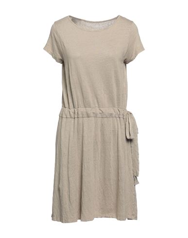 Majestic Filatures Woman Mini Dress Sand Size 1 Linen, Elastane In Beige