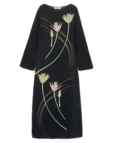 Bernadette Woman Long Dress Dark Brown Size 2 Silk