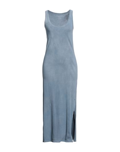 Majestic Filatures Woman Long Dress Pastel Blue Size 1 Cotton