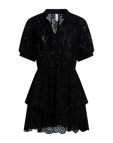 Souvenir Woman Short Dress Black Size S Cotton