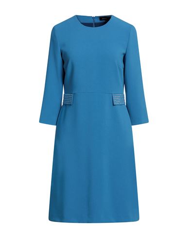Marani Woman Midi Dress Pastel Blue Size 6 Polyester, Viscose, Elastane