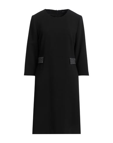 Marani Woman Midi Dress Black Size 10 Polyester, Viscose, Elastane