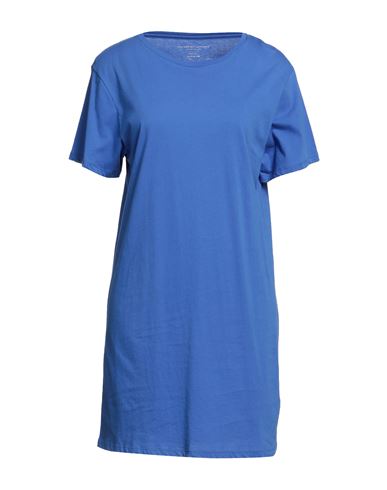 Majestic Filatures Woman Short Dress Blue Size 1 Cotton