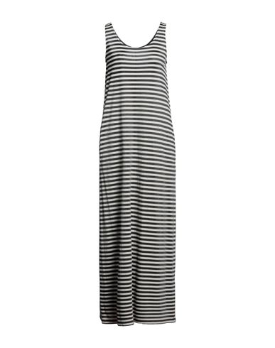 Max Mara Woman Midi Dress Steel Grey Size M Acetate, Viscose, Linen