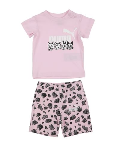 Puma Ess+  Mates Infants Set Newborn Girl Baby Set Pink Size 3 Cotton, Polyester