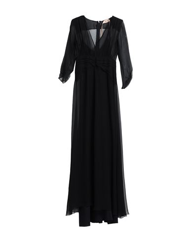 N°21 Woman Long Dress Black Size 6 Silk