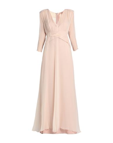 N°21 Woman Long Dress Blush Size 4 Silk In Pink