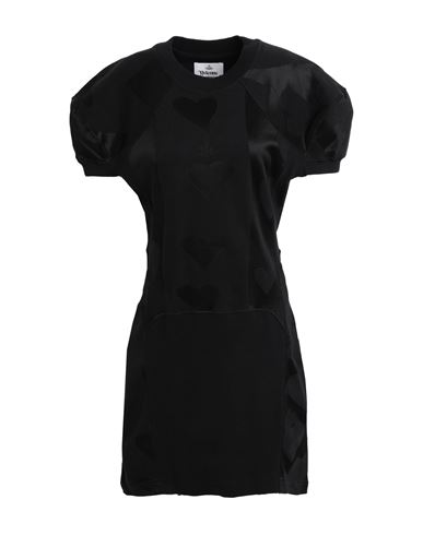Vivienne Westwood Woman Short Dress Black Size Xl Cotton, Viscose, Polyamide, Elastane