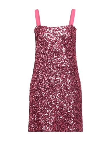 Modern Mo. De. Rn Woman Mini Dress Fuchsia Size 8 Polyester, Elastane In Pink