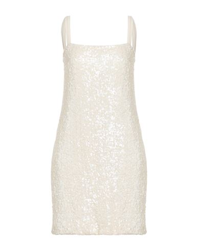 Modern Mo. De. Rn Woman Mini Dress Cream Size 4 Polyester, Elastane In White