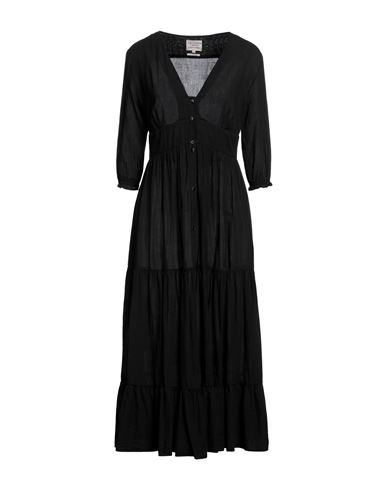 Alessia Santi Woman Long Dress Black Size 4 Cotton