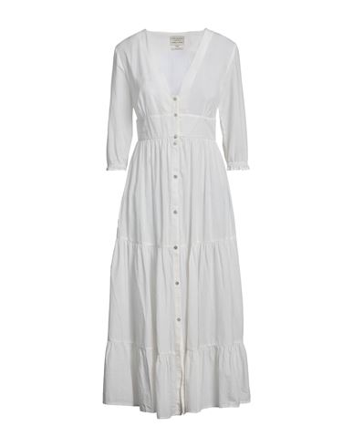Alessia Santi Woman Long Dress Off White Size 8 Cotton