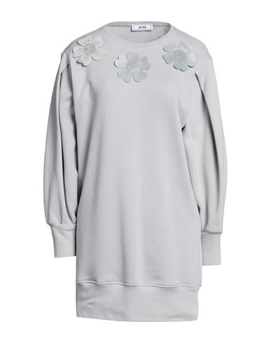 Jijil Woman Mini Dress Light Grey Size 4 Cotton, Polyester, Elastane