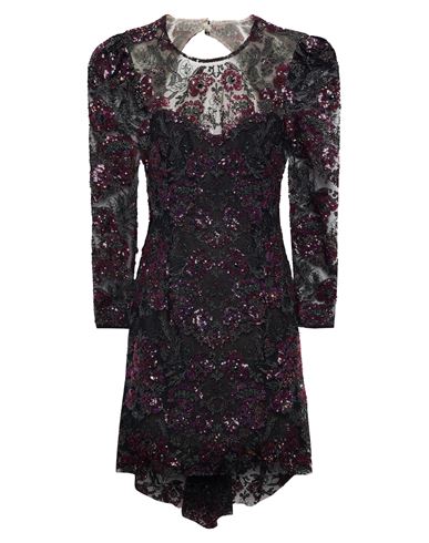 Monique Lhuillier Woman Short Dress Black Size 12 Polyester, Nylon