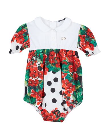 Dolce & Gabbana Newborn Girl Baby Jumpsuits White Size 0 Cotton