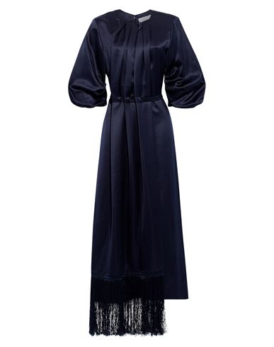 Gabriela Hearst Woman Midi Dress Navy Blue Size 8 Silk