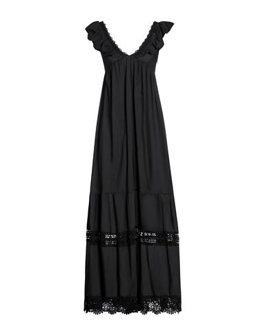 Liu •jo Woman Maxi Dress Black Size 2 Cotton