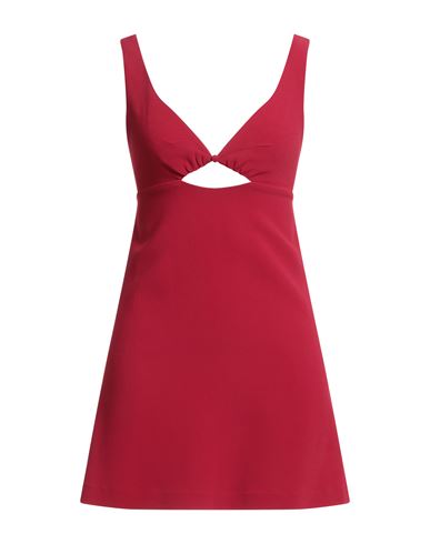 Shop Ami Alexandre Mattiussi Woman Mini Dress Red Size 8 Viscose, Elastane