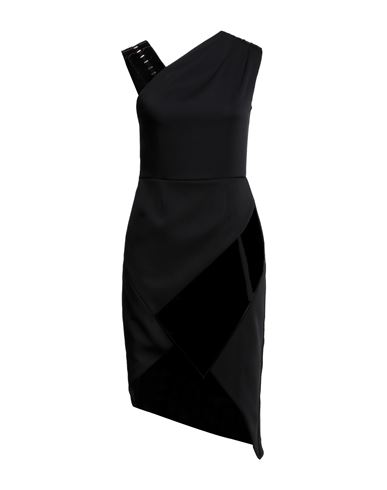Les Hommes - Femme Woman Midi Dress Black Size 10 Polyester