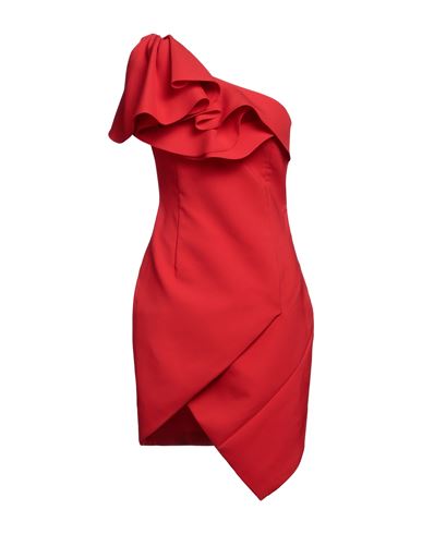 Les Hommes - Femme Woman Mini Dress Red Size 8 Polyester, Elastane