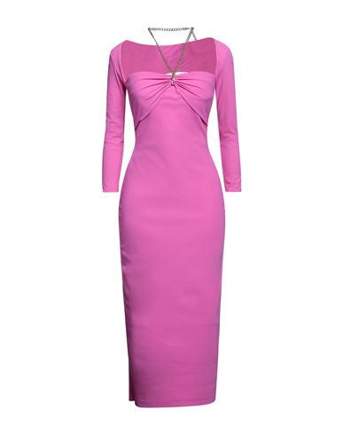 Chiara Boni La Petite Robe Woman Midi Dress Fuchsia Size 4 Polyamide, Elastane In Pink